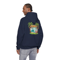 Load image into Gallery viewer, Hawaiian &#39;Mele Kalikimaka&#39; Christmas Hoodie — Coconut Tree Slipper Ornament Design
