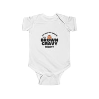 Load image into Gallery viewer, 808 State Infant Bodysuit - Poopy Pants Humor and Brown Gravy Love
