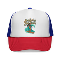 Load image into Gallery viewer, Surfing Safari Trucker Caps for Soul Sister Tribe - Matching Hats for Sun Protection and Sisterhood Statement
