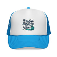 Load image into Gallery viewer, Trucker Cap - Sea Sets You Free Stress Reliever Hat
