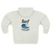 Load image into Gallery viewer, Salt Water Heals Zip Hoodie — &quot;I&#39;m No Shrink&quot; Surf Therapy Hoodie
