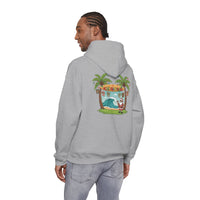 Load image into Gallery viewer, Hawaiian &#39;Mele Kalikimaka&#39; Christmas Hoodie — Coconut Tree Slipper Ornament Design
