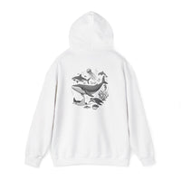 Load image into Gallery viewer, My Favorite Sea Creatures Hoodie — Ocean Aquarium Back Graphic
