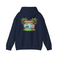 Load image into Gallery viewer, Hawaiian &#39;Mele Kalikimaka&#39; Christmas Hoodie — Coconut Tree Slipper Ornament Design
