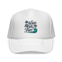 Load image into Gallery viewer, Trucker Cap - Sea Sets You Free Stress Reliever Hat

