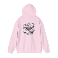 Load image into Gallery viewer, My Favorite Sea Creatures Hoodie — Ocean Aquarium Back Graphic
