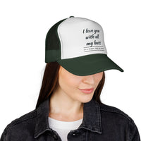 Load image into Gallery viewer, Trucker Caps - Lover of the Buns - Heart and Derriere Design
