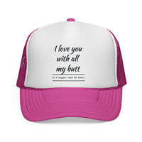 Load image into Gallery viewer, Trucker Caps - Lover of the Buns - Heart and Derriere Design

