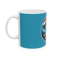 Load image into Gallery viewer, Coffee Mug - Happiness Comes In Waves Design
