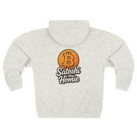 Load image into Gallery viewer, Zip Hoodie - Satoshi is my Homie Bitcoin Founder Appreciation Gift
