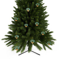 Load image into Gallery viewer, Beachhouse Ceramic Ornament — Tropical Beachfront Tree Decoration
