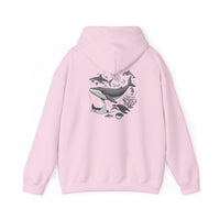 Load image into Gallery viewer, My Favorite Sea Creatures Hoodie — Ocean Aquarium Back Graphic
