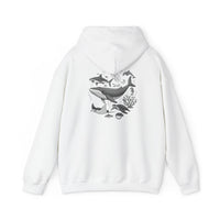 Load image into Gallery viewer, My Favorite Sea Creatures Hoodie — Ocean Aquarium Back Graphic
