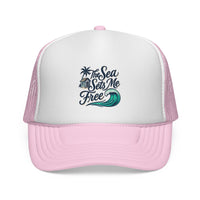 Load image into Gallery viewer, Trucker Cap - Sea Sets You Free Stress Reliever Hat
