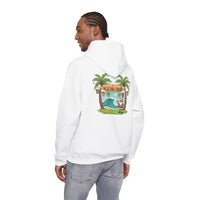 Load image into Gallery viewer, Hawaiian &#39;Mele Kalikimaka&#39; Christmas Hoodie — Coconut Tree Slipper Ornament Design
