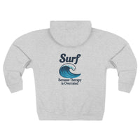 Load image into Gallery viewer, Salt Water Heals Zip Hoodie — &quot;I&#39;m No Shrink&quot; Surf Therapy Hoodie
