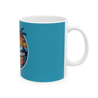 Load image into Gallery viewer, Coffee Mug - Happiness Comes In Waves Design
