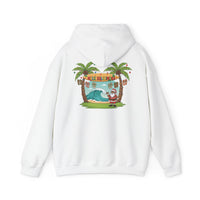 Load image into Gallery viewer, Hawaiian &#39;Mele Kalikimaka&#39; Christmas Hoodie — Coconut Tree Slipper Ornament Design
