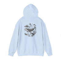 Load image into Gallery viewer, My Favorite Sea Creatures Hoodie — Ocean Aquarium Back Graphic
