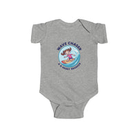 Load image into Gallery viewer, Infant Bodysuit — &quot;Wave Chaser &amp; A Heart Breaker&quot; Surf Baby Romper
